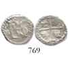 Image 1 : Potosi, Bolivia, cob 1/2 real, Philip III, assayer R (curved leg).