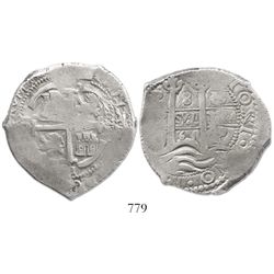 Potosi, Bolivia, cob 8 reales, 1661E.
