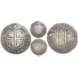 Potosi, Bolivia, cob 8 reales Royal, 1670E.