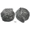 Image 1 : Potosi, Bolivia, cob 8 reales, 1671E.