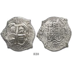 Potosi, Bolivia, cob 8 reales, 1729M.
