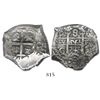 Image 1 : Potosi, Bolivia, cob 8 reales, 1744C.