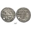Image 1 : Potosi, Bolivia, cob 4 reales Royal, 1703Y, rare.