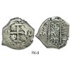 Image 1 : Potosi, Bolivia, cob 4 reales, 1739M.