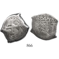 Potosi, Bolivia, cob 4 reales, 1739M.