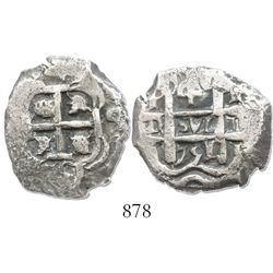 Potosi, Bolivia, cob 4 reales, 1751q.