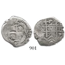 Potosi, Bolivia, cob 2 reales, 1714Y.