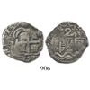 Image 1 : Potosi, Bolivia, cob 2 reales, 1727Y, (Louis I).