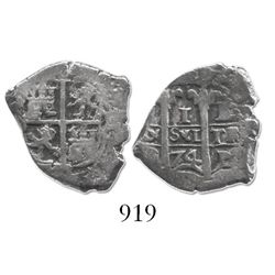 Potosi, Bolivia, cob 1 real, 1674E.