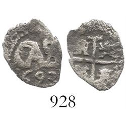 Potosi, Bolivia, cob 1/2 real, 1693.