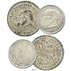 Image 1 : Lot of 2 Bolivia (Potosi), silver medallic coins of 1865 (1/2 melgarejo and 1/4 melgarejo).