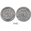 Image 1 : Santiago, Chile, 20 centavos, 1891, 0.2 fine (debased).