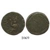 Image 1 : Cartagena (Republican), Colombia, copper 1/2 real "piedfort" (double thickness), 1812.