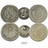 Image 1 : Lot of 3 Quito, Ecuador, minors: 2R 1837FP (2) and 1/2R 1840MV (holed).