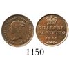 Image 1 : London, England, copper 1/4 farthing, Victoria, 1839.