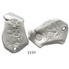 Image 1 : Guatemala, 4 reales, sun-over-mountains countermark (Type II, 1839) on a Mexican cob 4R of Philip V