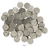 Image 1 : Lot of 79 Guatemala copper-nickel 1/4 reales