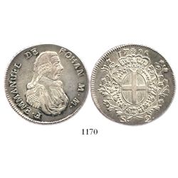 Malta (Order, knights of St. John), scudo, Emmanuel de Rohan, 1796.