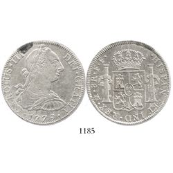 Mexico City, Mexico, bust 8 reales, Charles III, 1779FF.