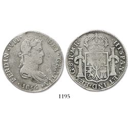 Guadalajara, Mexico, bust 8 reales, Ferdinand VII, 1814MR.