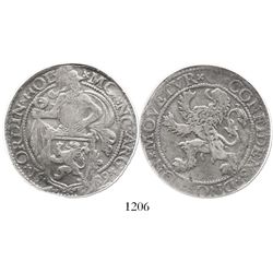 Holland, United Netherlands, "lion" daalder, 1589, encapsulated NGC F 15.