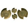 Image 1 : Panama, piedfort die-trial 5 centesimos, 1982, struck on oversized gold planchet, very rare.