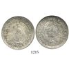 Image 1 : Paraguay, pattern 50 centavos (unfinished date), struck over Argentina 50 centavos 1883, encapsulate