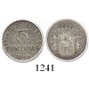 Image 1 : Puerto Rico, 5 centavos, 1896-PGV, encapsulated ICG VF30.