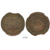 Image 1 : Uruguay, copper 40 centesimos, 1844, encapsulated NGC XF details / clipped planchet (rare error).