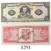 Image 1 : Thomas de la Rue Company (London) for El Banco Central del Ecuador, specimen (black) 5 sucres bankno