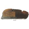 Image 1 : Charred cross-section of wood from the ship.