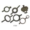 Image 1 : Lot of 6 cuprous watch keys.