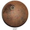 Image 1 : Huge iron cannonball-grenade from Fort Pickens in Pensacola (early to mid-1800s).