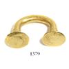 Image 1 : Mayan gold nose ring with flat-disk ends.