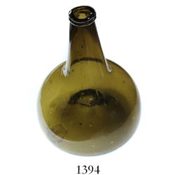 Dutch "onion" bottle, ca. 1740s.