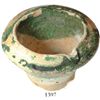 Image 1 : Earthenware mortar with green glaze, Spanish colonial (1500s).