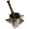Image 1 : Brass mortar-and-pestle set with wings (rare), ca. 1620s-1630s.