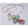 Murano Glass Cross Pendant w/ Necklace