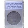 Image 1 : 1922-S Silver Peace Dollar  XF-55 VAM w/Appraisal