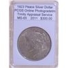 Image 1 : 1923 Peace Silver Dollar MS-65 PCGS w/ Appraisal