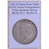 Image 1 : 1923-S Peace Silver Dollar MS-65 PCGS w/ App