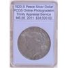 Image 1 : 1923-S Peace Silver Dollar MS-66 PCGS w/Appraisal