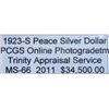 Image 3 : 1923-S Peace Silver Dollar MS-66 PCGS w/Appraisal
