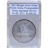 Image 1 : 1921 Morgan Silver Dollar PL-63 PCGS w/Appraisal