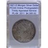 Image 1 : 1921-D Morgan Silver Dollar PL-64 PCGS w/Appraisal