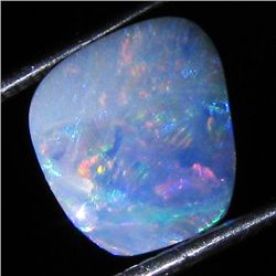 3.44ct Australian Black Opal Doublet Full Fire (GEM-36026)