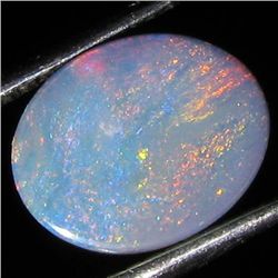 1.65ct Australian Black Opal Doublet Full Fire (GEM-35878)
