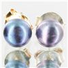 Black Pearl Stud Earrings (JEW-1827)