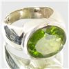 Image 2 : 68.72twc Peridot Sterling Ring (JEW-2816)