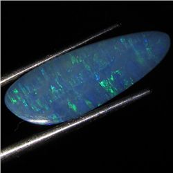 2.7ct Australian Black Opal Doublet Full Fire (GEM-36418)
